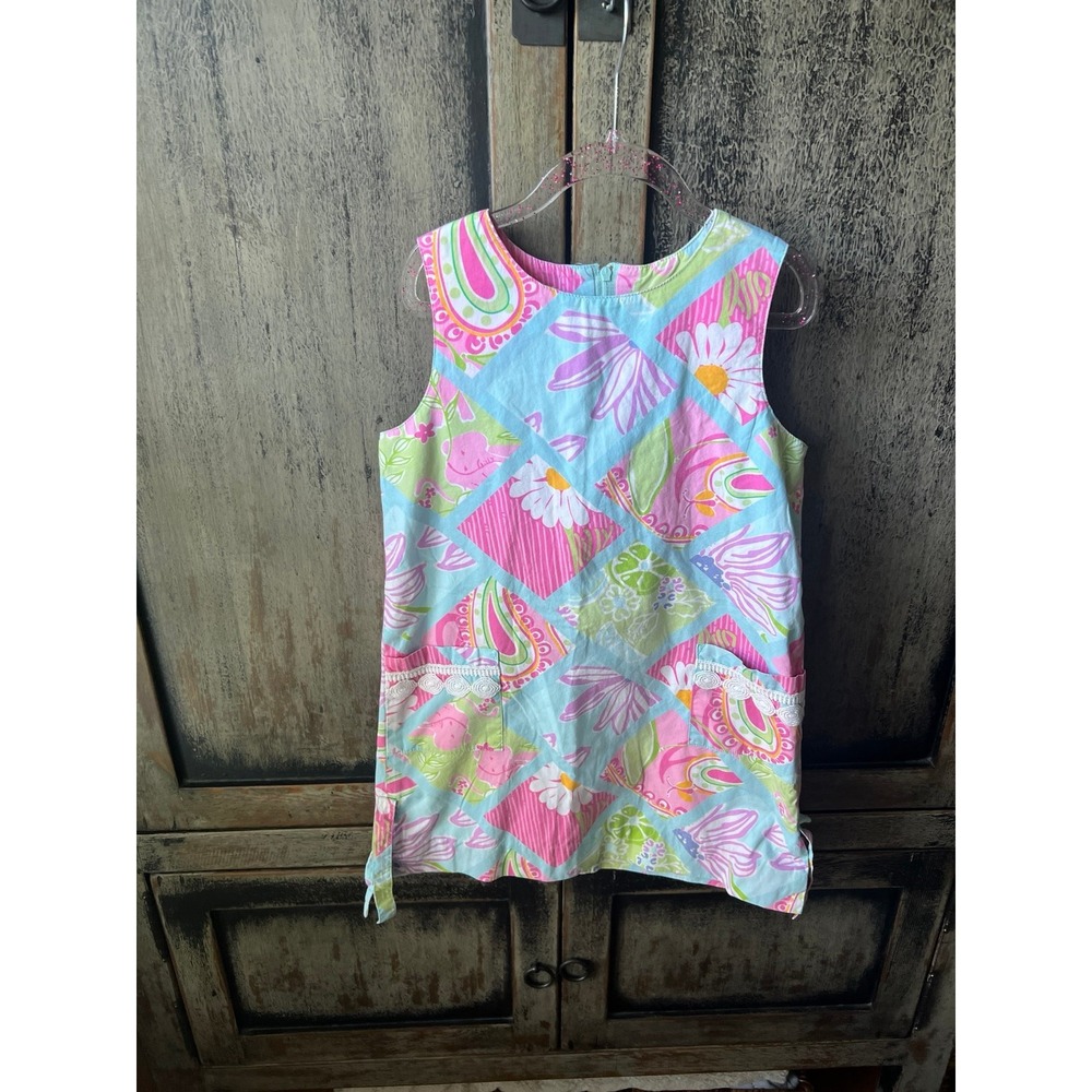 Lilly pultizer girls dress elephants size 6X‎